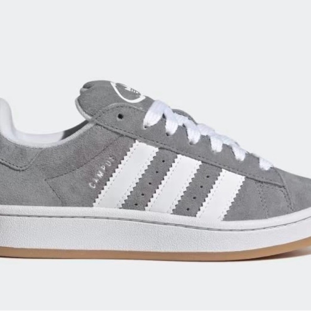 Adidas Campus Gray and White Sneakers